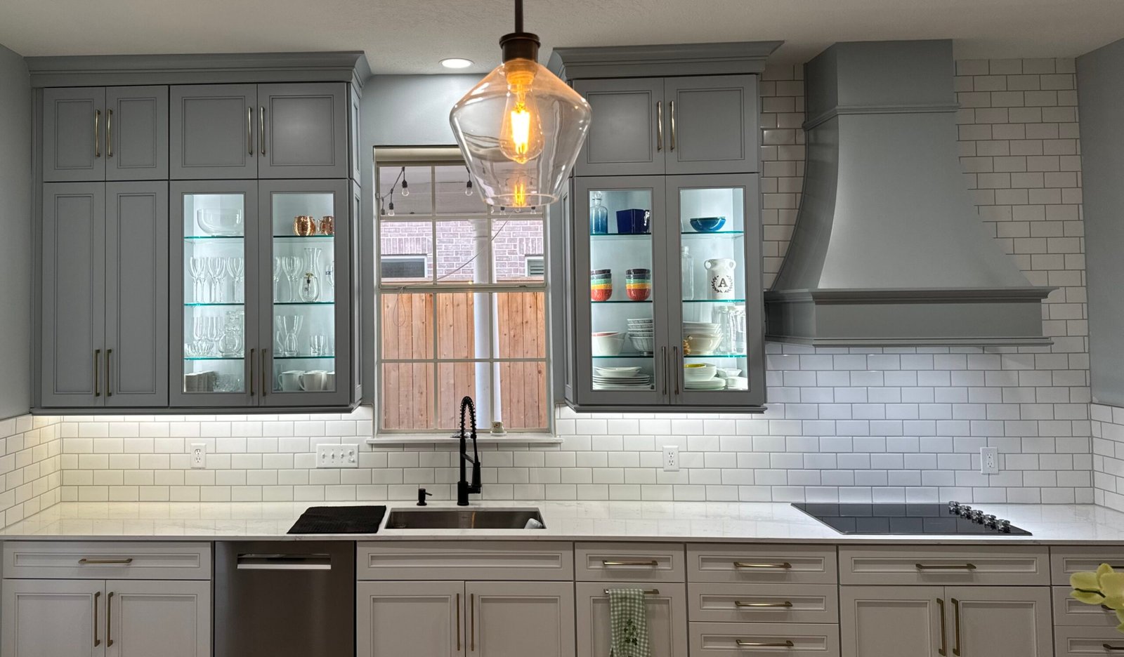 Kitchen backsplash after photo